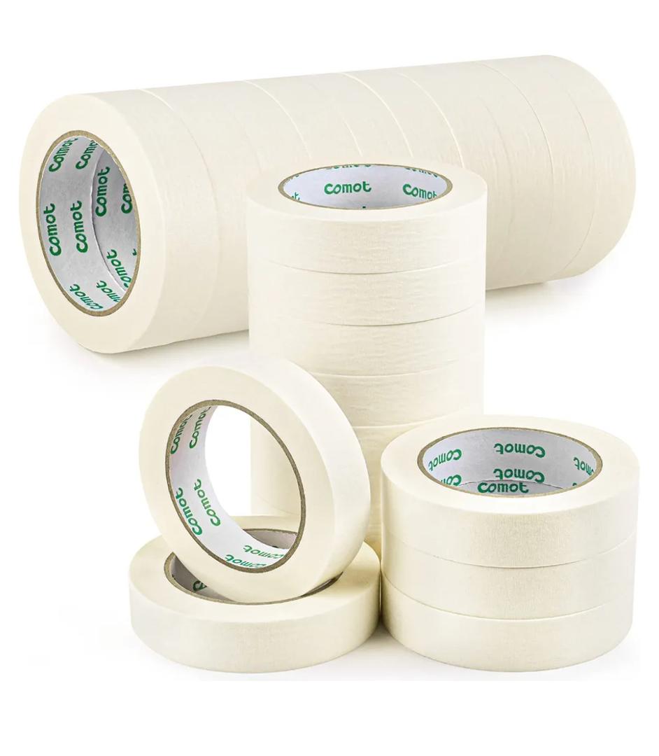 Masking Tapes Bulk  40 Packs White Painters Drafting General Using Tapes for Painting, Craft Art, Label, Packing, Office, School, Home,