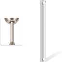 24 inch Ceiling Fan Downrod with Extension Cord, 2-Foot White Ceiling Fan Extension Rod, 1-inch OD, Ceiling fan Downrod for Various Fans (White, Not Threaded)