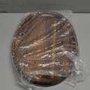 HouseJoy Acacia Wood Serving Tray with Handles, Decorative Ottoman Tray Platter for Breakfast in Bed, Living Room, Coffee Table, Lunch, Dinner, Bathroom, Candle Display,16.5"x13" (1pcs)