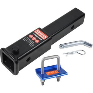 Receiver Tube 864336 Trailer Hitch Extender 8-1/2 Inch Extension, Fits 2 Inch Receiver, 3,500lbs G.T.W, Pin and Clip Included