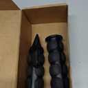 Pair of 1" Dual Black Motorcycle Bar End Hand Grips Handlebar Compatible with Cruisers Harley Yamaha Suzuki
