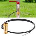 Siphon Mixer 3/4 Hose Fertilizer Injector, Automatic Irrigation Mixer for Garden, Farm, Greenhouse & Aquarium, Water Hose Fertilizer Dispenser with Silicone Tube, Efficient Liquid Mixing System
