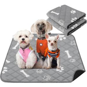 PatiencET Washable Pee Pads for Dogs, 24'' x 36" Reusable Puppy Pads with Super Absorbent, 2 Pack Puppy Potty Pads with Waterproof Bottom for Pet Training, Housebreaking and Incontinence