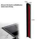 Stainless Steel Stove Gap Filler & Covers (13.8" x 1.4") with Pre-Attached Adhesive - 4-Pack Universal Fit for 13.8-27.6" Gas/Electric Stoves, Tool-Free Installation for Countertop Gaps