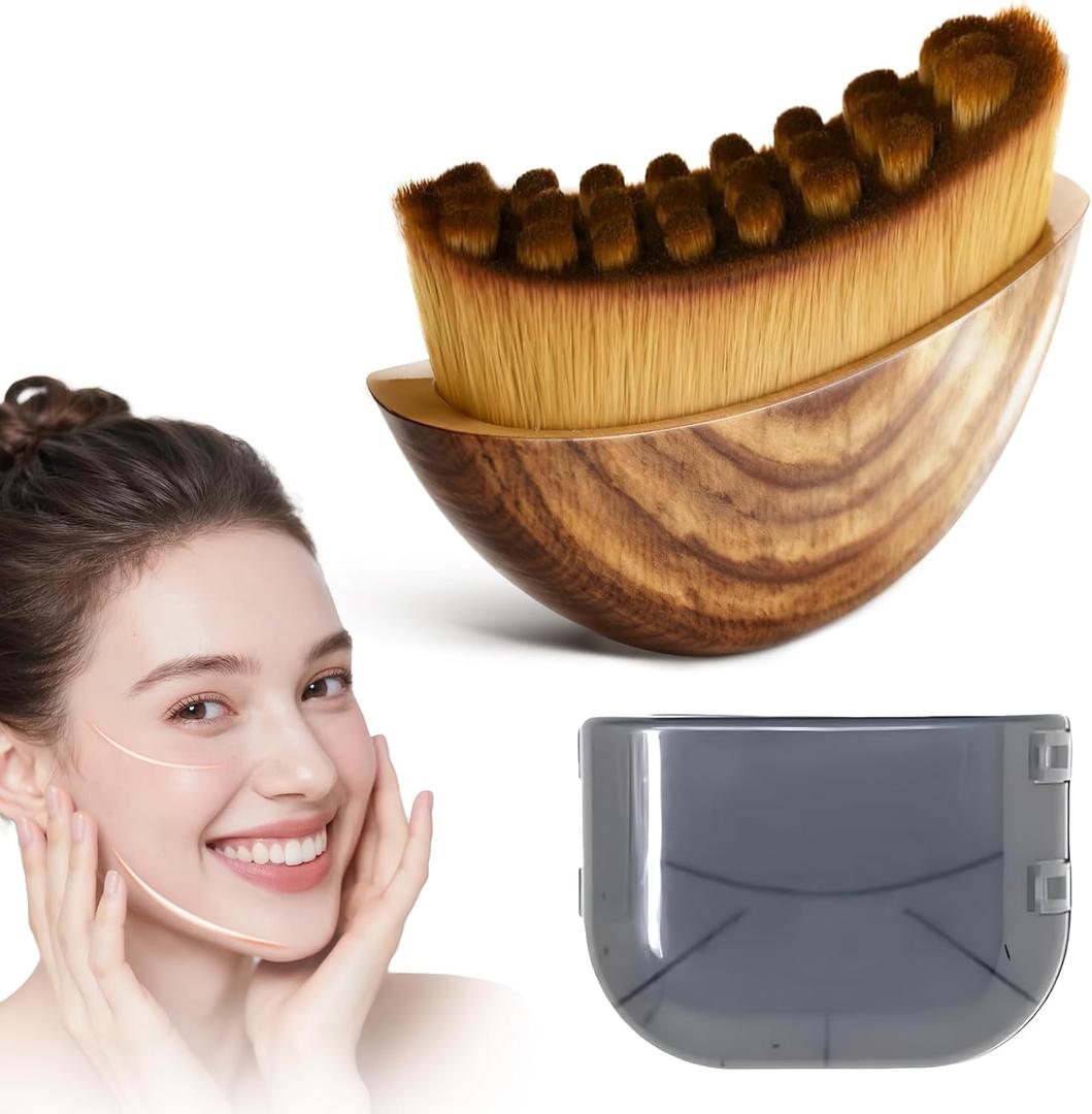 2 x Lymphatic Contour Face Brush, Lymphatic Drainage Brush for Face, Chin & Neck. Features a Newly Upgraded Ergonomic Design for Precise Skin Fit, Suitable for All Skin Types