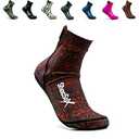 Beach Volleyball Socks - Sand Soccer Socks - Socks for all Sand Activities (Red Polynesian, Medium)