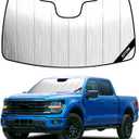 Windshield Sun Shade for Ford F150 (2021-2026), Custom-fit Windshield Cover, Keep Vehicle Cool, Protect Dashboard, Foldable Car Window Shades Ford F150 Accessories