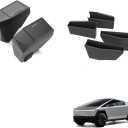 Door Organizer Set for Cybertruck Accessories, Door Trash Can 2 PCS and Door Handle Insert Organizer 4PCS for Tesla Cybertruck