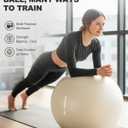Trideer Exercise Ball for Yoga, Pilates & Fitness Stability Ball Equipment for Home Gym & Office Chair, Core & Balance Training Accessories, Physical Therapy Equipment, Quick Pump Included (L(23-26ines/58-65cm))