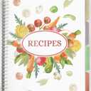 Recipe Book for Own Recipes, Has the Durable and Waterproof Plastic Cover, 240 Pages in Recipe Book to Write in Your Own Recipes end They Comes with 4 Conversion Chart with Each Recipe Book