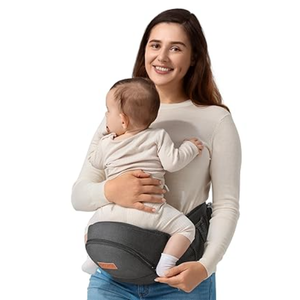 besrey Baby Hip Carrier, Adjustable Waist Belt Carrier, Ergonomic M Position Baby Hip Seat Carrie, Up to 44lb, Easy Fold Up, Infant Hipseat with Fanny Pack