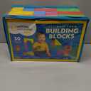 National Geographic Kids Jumbo Foam Blocks 30-Piece Foam Building Blocks for Toddlers & Preschoolers, Soft Stackable Blocks with Storage Bag, Early Learning & Sensory Building Toy