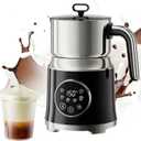 Milk Frother,Variable Temp and Froth Thickness,27oz/800ml Milk Steamer and Frother for cappuccino or Latte,Dishwasher Safe,6-in-1 Frother Machine (Black)