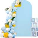 HEMMOTOP 7.2 ft Blue Arch Backdrop Cover (No Arch Stand), Spandex Arch Covers Stretchy Backdrop for Balloon, Wedding, Birthday Party, Baby Shower, Banquet Arch Decoratio