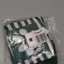 Large Christmas Stockings Christmas Green White Strip Cat Paw Hanging Stocking Christmas Sock Double Sided Fireplace Hanging Stocking for Christmas Party Decoration New Year Xmas Party Favors Supplies