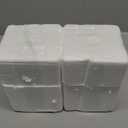 Jucoan 2 Pack Orchid Pots with Holes and Saucer, 4 Inch Ceramic Slotted Orchid Planter Pots for Repotting Indoor Outdoor Plant, Elegant Beige White and Green