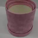 UNIKPACKAGING Premium Quality Round Velvet Flower Box, Gift Boxes for Luxury Flower and Gift Arrangements, Set of 3 pcs (Pink)