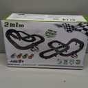 2 in 1 Slot Car Race Track Sets with 4 Slot Cars, 1:43 Electric Car Track for Boys, Dual Racing Game Lap Counter Circular Slope Track Sets, Birthday Gifts Toys for Boys Kids Ages 6 7 8 9 10 11 12