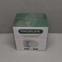 FOCUSLINE 100 Count White Plastic Dessert Plates 7 Inch, Disposable Heavy Duty Plastic Plates for Weddings, Parties and Events