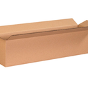 Box USA 2466 Long Corrugated Cardboard Box 24" L x 6" W x 6" H, Kraft, for Shipping, Packing and Moving 