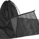 2pcs Travel Laundry Bag Drawstring Extra Large Heavy Duty Mesh Laundry Bags for Camping Home Hotel Traveling