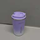 Travel coffee mugs leak-proof, reusable coffee cups with lids, stainless steel vacuum thermos coffee tumblers,thermal insulation cups for men and women hot & cold drinks (2nd-Purple White, 12OZ)
