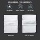 Bare Home Cooling Performance Jersey Knit Stretch Sheet Set, Moisture-Wicking & Breathable, 4-Way Stretch Bed Sheets, Envelope Pillowcases (Queen, Light Grey)