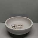 OAKOA Concrete Fruit Bowl for Kitchen Counter - Large Decorative Bowls for Home Decor - Modern Key Bowl for Entryway Table - Pedestal Bowl for Keys (Gray)