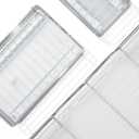 HOLDN' STORAGE Hard Plastic Liner for Pull Out Shelf, Fits Pull Out Cabinet Organizer 21" W x 20" L - Shelf Protector Liner, Clear Frosted