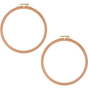 2 Pcs 6 Inch Large Wood Embroidery Hoops Embroidery Floss Hoop Cross Stitch Rings Sewing Hoops Embroidery Ring Frame Wall Hanging Embroidery Hoop