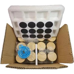 Lids spice jars are two-sided flip tops for shaking or pouring spices.and with the jar to keep the product fresh and delicious. (120ml (4oz bottle)+ bamboo cap (12 PCS set))