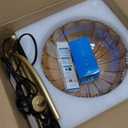 Gold Floor Lamp for Living Room,Bedroom,Mid Century Modern Standing Lamp with Remote,Dimmable Brass Tall Lamp Amber Glass Lamp Vintage Retro Arc Floor Lamps Flower Floor Light Boho Bohemian