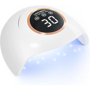72W UV LED Nail Lamp Light Dryer for Nails Gel Polish with 18 Beads 3 Timer Setting & LCD Touch Display Screen, Auto Sensor, Professional Nails, White