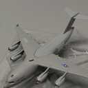 Air Force Diecast Plane Toy with Lights & Sounds Pull Back, Grey Metal Military Model Airplane, Army Aircraft Fighter Toy, Play Vehicle for Kids Boys Toddlers Ages 3+