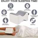 Side Sleeper Pillow, Knee Pillow for Side Sleepers, Smooth Spine Alignment Pillow, Sciatica Pain Relief Pillow (Grey)-2PCS