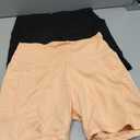 FULLSOFT 4 Pack Biker Shorts for Women with Pockets – 5" High Waisted Tummy Control Workout Yoga Running Gym Tennis Shorts Large