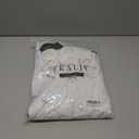 Ekaliy Women's Puff Long Sleeve Shirt Dress Elegant Button Down Loose Swing Party Maxi Dress (White, L)