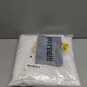 Rectangle 4 Feet Tablecloth 60x84 inch Linen Textured Table Cloth Stain and Wrinkle Resistant Washable Polyester, Decorative Table Cover Waterproof for Dining, Buffet and Camping, White