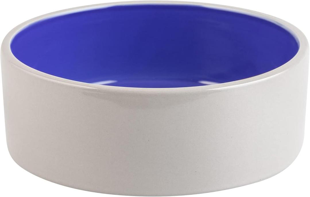 SPOT Ceramic Stoneware- Pet Bowl for Medium and Large Dogs, Classic Heavy Duty Non-Slip Ceramic Bowl for Food and Water - 7.5in Diameter