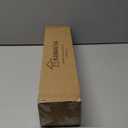 KAMANINA 1 Inch Curtain Rods for Windows 72 to 144 Inches (6-12ft) Bronze Heavy Duty Curtain Rod, Adjustable Long Drapery Rods with Marbled Finials