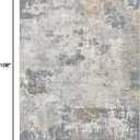 UERMEI 6x9 Area Rug Living Room Rugs - Washable Neutral Modern Abstract Soft Thin Large Rug Indoor Floor No Slip Rug Carpet for Bedroom Under Dining Table Home Office Decor - Blue Grey