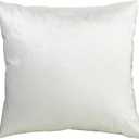 Riverbrook Home Zippered Cushion Cover Pillow with Removable Soft Angel Hair Filler, Luxi Silver - Grey, 20 x 20-Inch