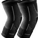 APOYO Elbow Brace for Tendonitis and Tennis Elbow, (Pair) Compression Sleeve for Arthritis, Workouts, Reduce Joint Pain During Fitness Activity (Large)