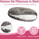 Ear Piercing Pillow for Side Sleepers with Washable Cover Pillows with Holes for Ear Pain,Donut Pillow for Adults CNH Ear Pain Relief Pressure Sores Ear Pillow with Hole in Center