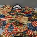 Patriotic 4th of July Luggage Cover, American Flag Fireworks Elastic Suitcase Protector for Independence Day Travel (Fits 22-24 Inch Luggage)