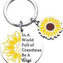 Gifts for Grandma, Grandma Gifts, Grandma Birthday Gifts, Sunflower Keychain Gift for Grandma, Great Grandma Gifts, Gigi Gifts for Grandma, Mothers Day Gifts for Grandma, Grandma Christmas Gifts
