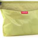 pack all Water-resistant Material Zipper Pouch, Mesh Zipper Bags for Storage, Travel, Office (Green, Large)