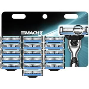 16 Count Razor Blade Refills, Mach 3 Razor Refills for Men