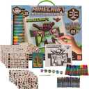 Innovative Designs Minecraft Creative Coloring Canvas Painting and Activity Set for Kids, 1000+ pcs