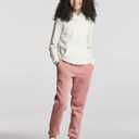 Real Essentials 3 Pack: Girls' Sweatpants - Active Fleece Jogger Pants (Size: 7-16) (L)